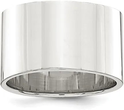 Miniatura 3 de Anillo de plata de ley 925 de 0.472in, tamaño plano 4 a 13,5
