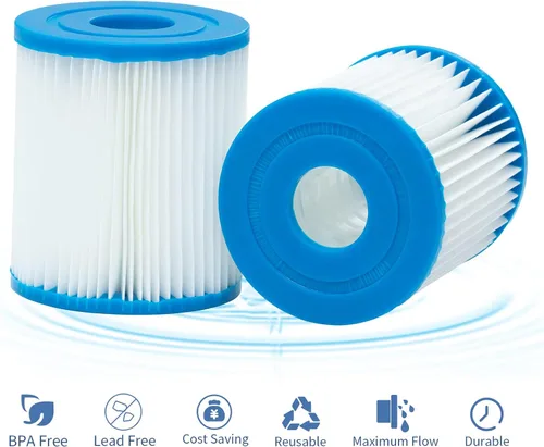 Miniatura 3 de Hrozny Cartucho de filtro de piscina tipo I, cartucho de filtro de piscina tamaño 1 para 58093, para bombas de filtro Summer Waves 300/330 Gal/h