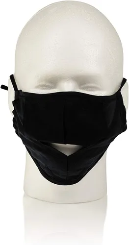 Miniatura 4 de Gator Cases Double-Layer Face Mask with Magnetized Cotton Flap, Ideal for Wind Instrument Performance; Large (GBOM-LARGEBK)