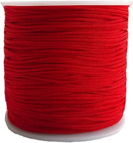 Miniatura 13 de Cordón de nailon trenzado de 150 yardas de 0.020 in, cuerda de hilo de nailon trenzado para pulseras de nudos chinos, collares, macramé, joyería