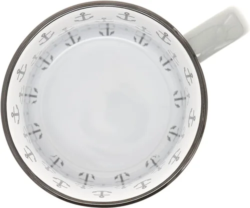 Miniatura 4 de Pavilion - Taza de cerámica de 18 onzas, color gris con acabado moteado, taza de café duradera de pared gruesa estilo campamento, taza de fogata