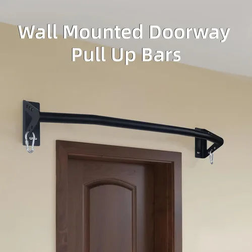 Miniatura 3 de Wall Mounted Pull Up Bar Doorway, Heavy Duty Strength Training Pull-Up & Chin Up Bars for Doorframe, Support Beam or Joist Mount Thick Metal Sturdy