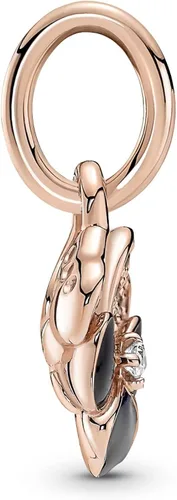 Miniatura 4 de Pandora 780776C01 - Abalorio colgante de flor de panadería morado profundo Plata de ley circonita