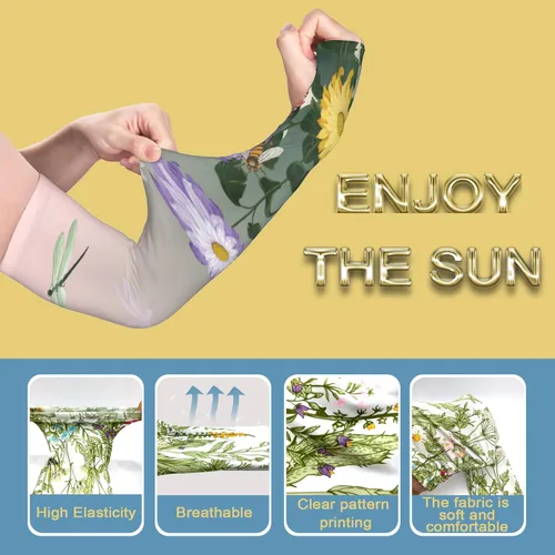 Miniatura 4 de Mangas de jardinería, mangas de enfriamiento de brazo de protección solar para jardinería, mangas a prueba de espinas para cubrir brazos para verde