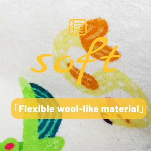 Miniatura 6 de Alfombra redonda de 5.2 pies con diseño de animales ABC para niños, lavable, antideslizante, tapete educativo del alfabeto, bonita alfombra