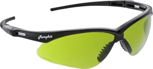 Miniatura 5 de MCR Safety Gafas de Seguridad MP118 Lentes de Policarbonato con Espejo Azul con Protección UV y Revestimiento Resistente a Rayones, Marco Negro, 1