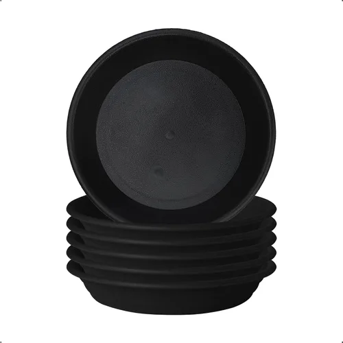 Miniatura 18 de 6 platillos de plástico para plantas de 5 pulgadas, tamaño individual, grueso y fuerte de 6, 8, 10, 12 pulgadas, bandeja de recogedor de agua