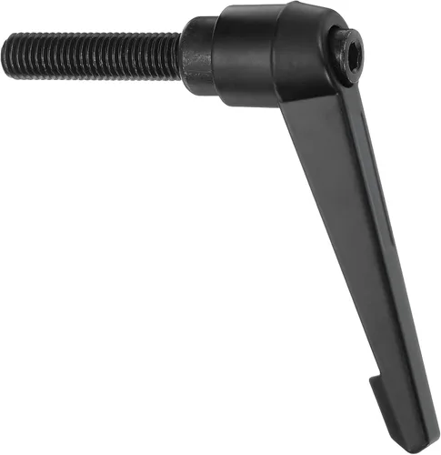 Miniatura 12 de uxcell Perillas ajustables M5 x 0.472 in, mango de rosca macho, botón de trinquete de liberación rápida, perno giratorio para maquinaria de torno