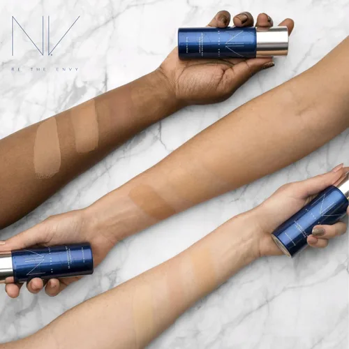 Miniatura 7 de NV BB Perfecting Mist Foundation - Maquillaje profesional con aerógrafo con polipéptidos de células madre a base de plantas, vitaminas A, D, E
