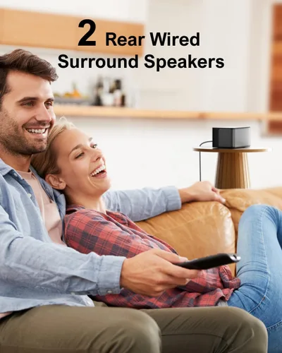 Miniatura 12 de ULTIMEA Sistema de sonido envolvente 7.1 para TV con Dolby Atmos, barra de sonido de 460 W para TV con subwoofer de 6.5 pulgadas, control por