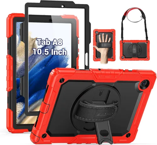 Miniatura 24 de SEYMAC Funda protectora resistente a prueba de golpes para Samsung Galaxy Tab A9 de 8.7 pulgadas 2023 (SM-X110/X115/X117), resistente a prueba