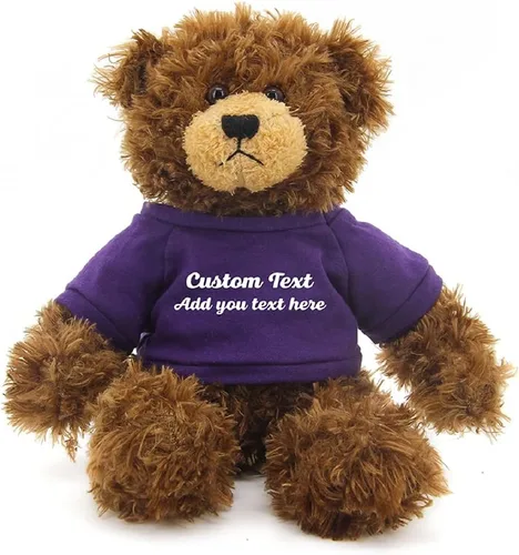 Miniatura 3 de Oso Brandon de chocolate personalizado – Juguete de peluche personalizado de 12 pulgadas – Regalo perfecto de oso personalizado para graduación, San