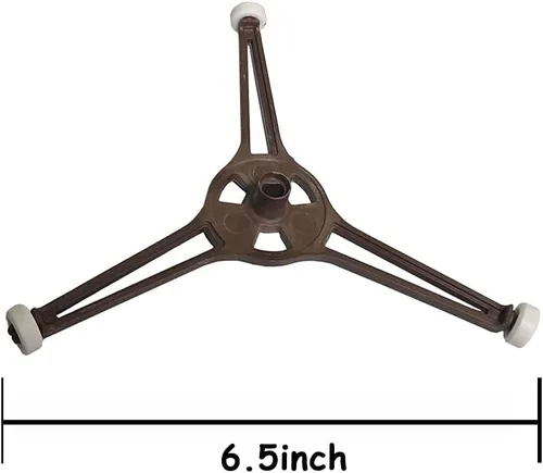 Miniatura 5 de Soporte para plato giratorio para microondas, anillo giratorio, brazo trípode, bandeja de juego de vidrio, soporte de guía de rodillo, se adapta a