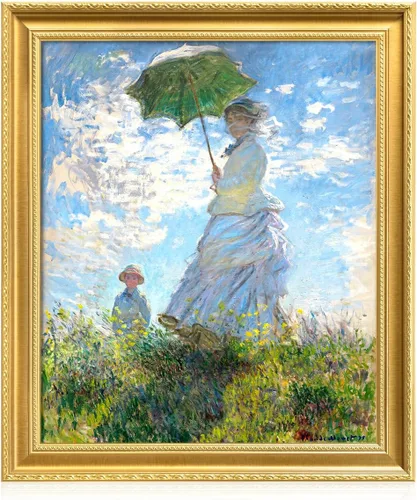Miniatura 70 de Pinturas clásicas mundiales de Claude Monet Impresión giclée sobre lienzo alargado, pieza de galería para colgar y decorar el hogar, The CliffWalk