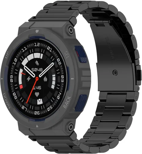 Miniatura 6 de Compatible con Amazfit Active Edge - Correa de reloj para hombres y mujeres, correa de metal de acero inoxidable, correa de repuesto, accesorios