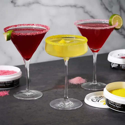 Miniatura 8 de Collins Cosmopolitan Cocktail Sugar, Red Cranberry Flavored Rimming Sugar for Cosmos, Cranberry Martinis, Vodka Cranberry, Champagne Spritzers, 4 oz