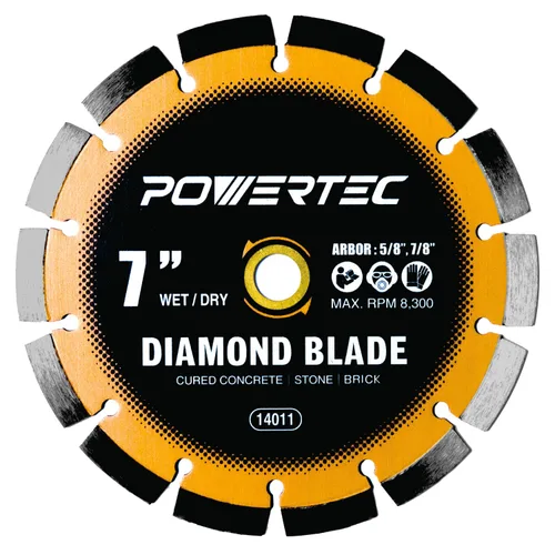 Miniatura 11 de POWERTEC Hojas de sierra de diamante de 4-1/2 pulgadas para amoladora angular, paquete de 5, borde de malla turbo súper fino para cortar porcelana