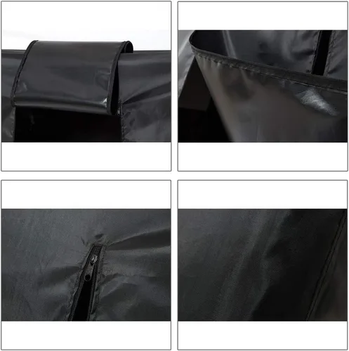 Miniatura 4 de Funda para perchero de 59 pulgadas para almacenamiento, resistente al polvo, impermeable, con 2 cremalleras fuertes completas, funda para armario