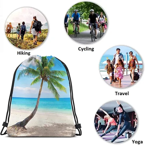Miniatura 7 de Bolsas con cordón de llama, mochila y bolsa de gimnasio con cordón, Multi-a191, Mochilas de viaje