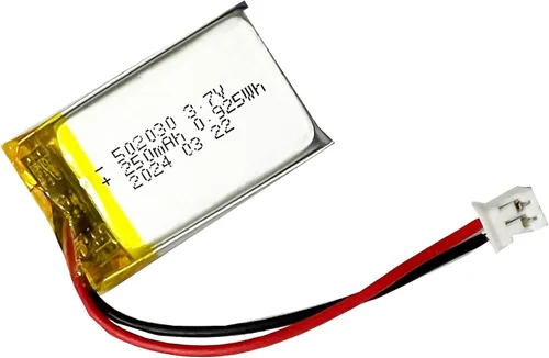 Miniatura 4 de 502030 Batería 3.7v 250mAh Batería recargable de polímero de litio con conector JST para electrodomésticos