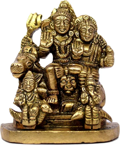 Miniatura 5 de eSplanade Latón Shiva Lingam Ídolo Murti (2,5 pulgadas)