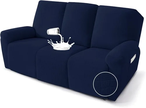 Miniatura 27 de MAXIJIN Fundas impermeables para sillas reclinables pequeñas de 3 piezas, fundas reclinables que se mantienen en su lugar, fundas reclinables Lazy
