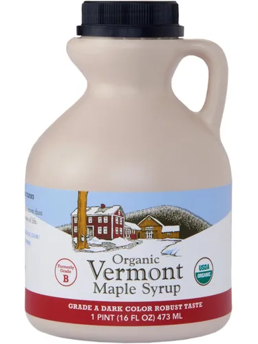 Miniatura 12 de Hidden Springs Maple Jarabe de Arce Orgánico de Vermont, Grado A Oscuro Robusto (Anteriormente Grado B), 32 Onzas, 1 Cuarto de Galón, Family Farms