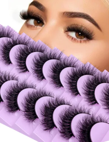 Miniatura 11 de Wispy Lashes Pestañas postizas de aspecto natural con pegamento de pestañas, kit de pestañas de ojo de gato, extensión de pestañas con pegamento