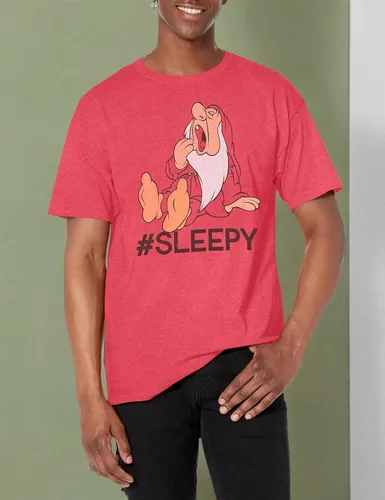 Miniatura 4 de Disney Camiseta con estampado de hashtag Sleepy White and Seven Dwarfs para hombre