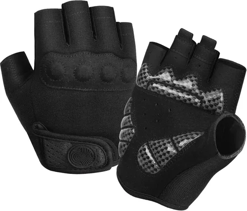 FINGEREDGLOVE Guantes de ciclismo para hombres y mujeres guantes de gel de 0197in protección de palma de 3 paneles guantes de bicicleta para