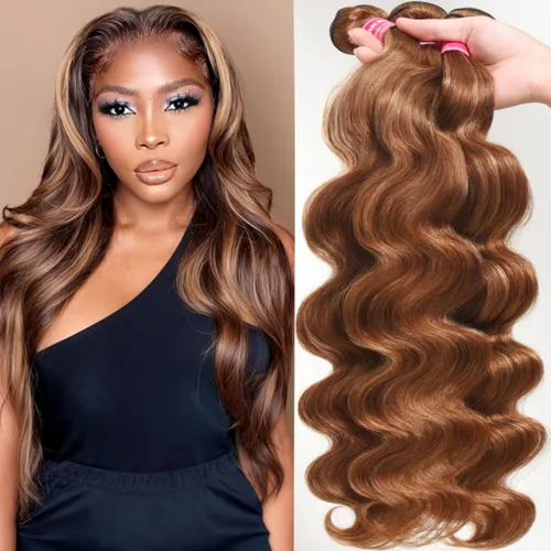 Miniatura 33 de UNice 4 manojos de cabello humano brasileño ondulado, 100% real, sin procesar, extensiones de cabello humano virgen, color negro natural, 20, 22