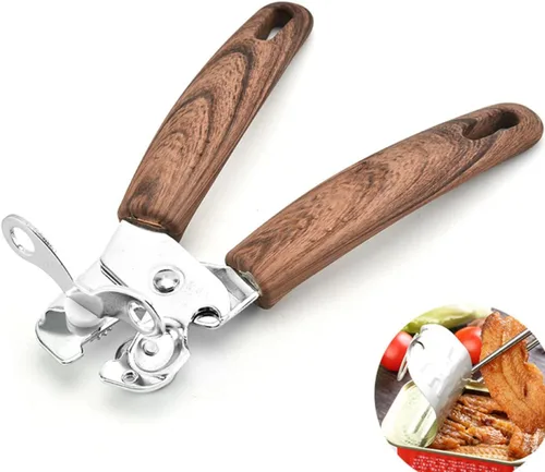 Miniatura 6 de BESTonZON Picnic Comfort con para el hogar práctico Abrelatas de cocina portátil lata lata botella de acero inoxidable al aire libre mango de gadget
