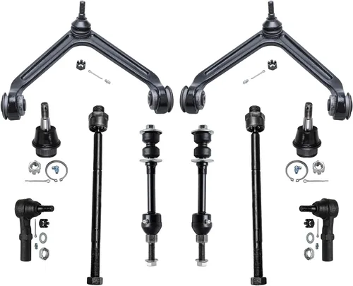 Miniatura 84 de Detroit Axle - Kit de suspensión frontal de 10 piezas para Jeep 2002-2004 Liberty, 2 brazos de control superiores con rótula 2 rótulas inferiores, 4