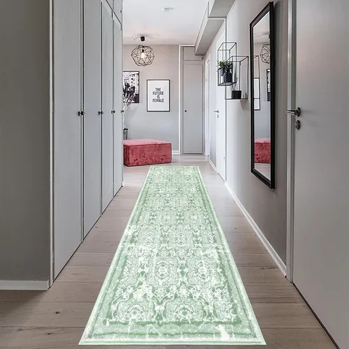 Miniatura 54 de Vaukki - Alfombra de pasillo, suave y peluda, alfombra antideslizante lavable, para lavandería, cocina, granja, baño, entrada y dormitorio