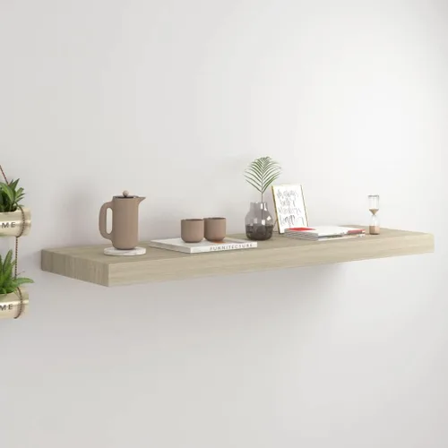 Miniatura 126 de Estantes flotantes de pared, juego de 4 estantes decorativos para montar en la pared, estante colgante con soportes invisibles para decoración