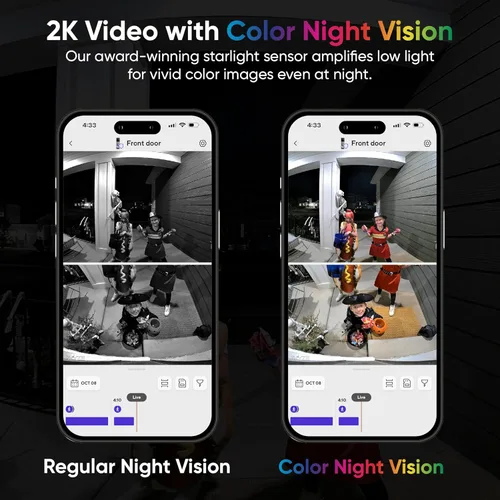 Miniatura 4 de WYZE Timbre inalámbrico Duo Cam con video (timbre incluido), funciona con pilas, video Full HD 2K, 2 cámaras (personas y paquete), audio de 2 vías