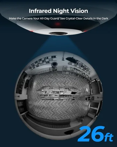 Miniatura 12 de REOLINK Cámara IP PoE de 6MP con vista de ojo de pez de 360°, vigilancia para seguridad del hogar/oficina, detección inteligente de humanos