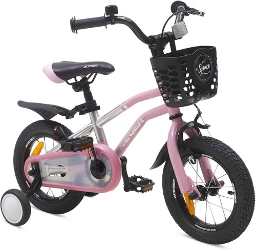 Miniatura 11 de ACEGER Bicicleta para niños de 2 a 10 años, estilo BMX, para niños y niñas de 2 a 10 años, bicicleta para niños de 12, 14 y 16 pulgadas, con ruedas
