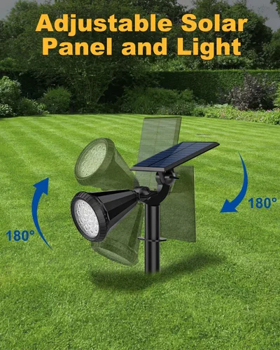 Miniatura 4 de Focos solares para exteriores, cambio de color, 7 modos/14 luces LED solares para exteriores, impermeables, RGB multicolor, luces solares