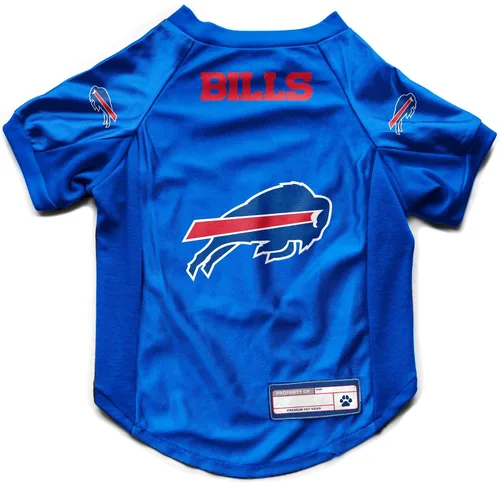 Littlearth Camiseta elástica para mascotas de la NFL, equipos con licencia oficial, tallas disponibles de XS a XL Buffalo Bills