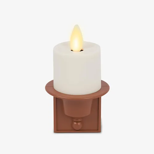 Miniatura 7 de Luminara - Luz nocturna de vela sin llama con luz de atardecer a amanecer, sensor automático de oscuridad, enchufe de pared negro, luz LED