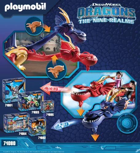 Miniatura 8 de Dragones de Playmobil Nine Realms: Wu, Wei y Jun