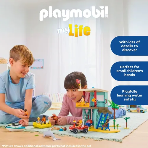 Miniatura 3 de Playmobil Torre de salvavidas con buggy de playa