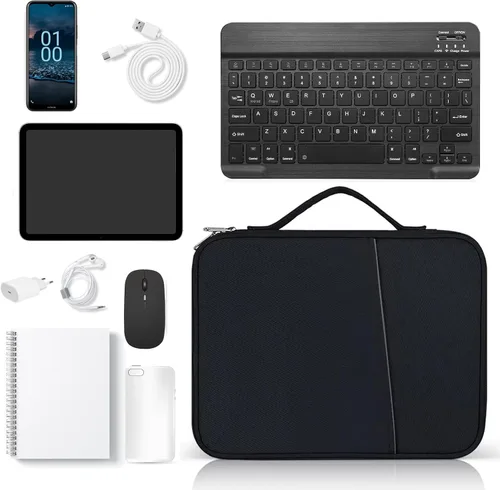 Miniatura 6 de Funda de transporte para tableta de 9 a 11 pulgadas para iPad Pro 11 (2022-2018), iPad 10.9 (10.ª generación), iPad Air (5/4ª generación), Galaxy