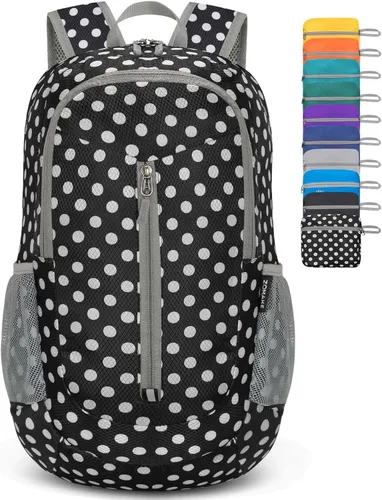 Miniatura 12 de ZOMAKE Mochila plegable ultraligera de 25 litros, mochila de senderismo plegable resistente al agua, pequeña mochila plegable para viajes