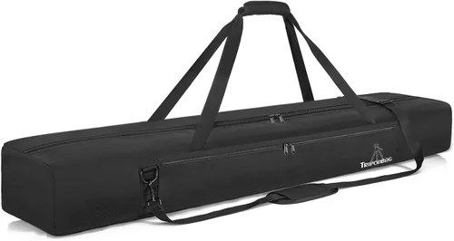 Miniatura 8 de TORIBIO Bolsa de trípode multifuncional de 33.5 pulgadas, funda de transporte de trípode resistente, funda para soporte de música, micrófono