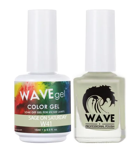 Miniatura 109 de WAVEGEL - Juego dúo de gel y esmalte de uñas a juego - Colección Simplicity - #P109 Blizzard I 0.5 onzas