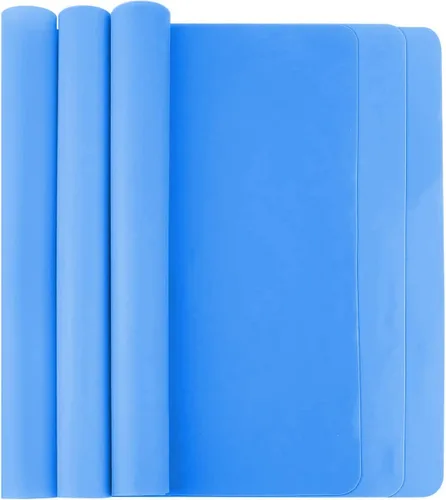 Tapete de silicona para mesa, paquete de 3 alfombrillas de silicona para manualidades, herramientas de manualidades, tapete de maquillaje para