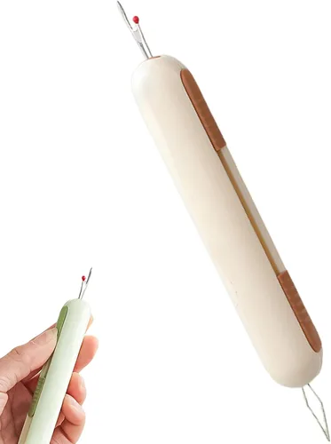 Miniatura 7 de Enhebrador de agujas 2 en 1, enhebrador de agujas mejorado 2026, enhebrador retráctil, herramienta de extracción de hilo para coser a mano, tejer