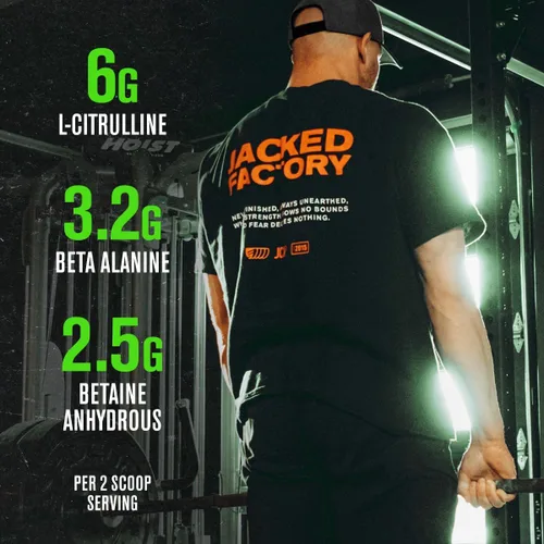 Miniatura 5 de Jacked Factory NITROSURGE Suplemento Pre Entrenamiento - Energía Sin Límites, Ganancias Instantáneas de Fuerza, Enfoque Claro, Bombeos Intensos